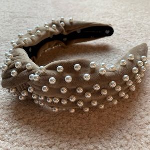 Sand pearl Lele Sadoughi headband